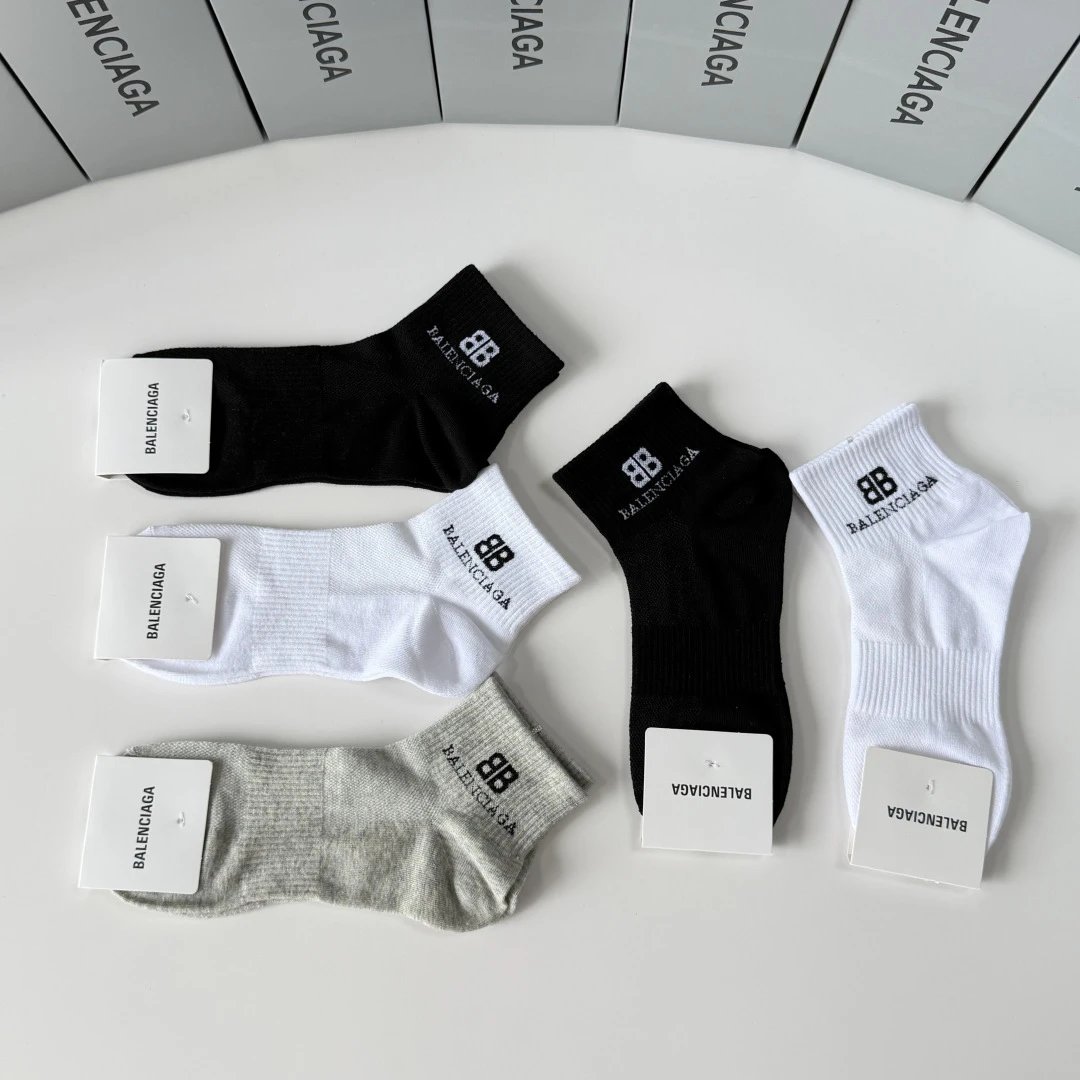Balenciaga Quarter Socks 5-Pair Box Ver.A — photo 7