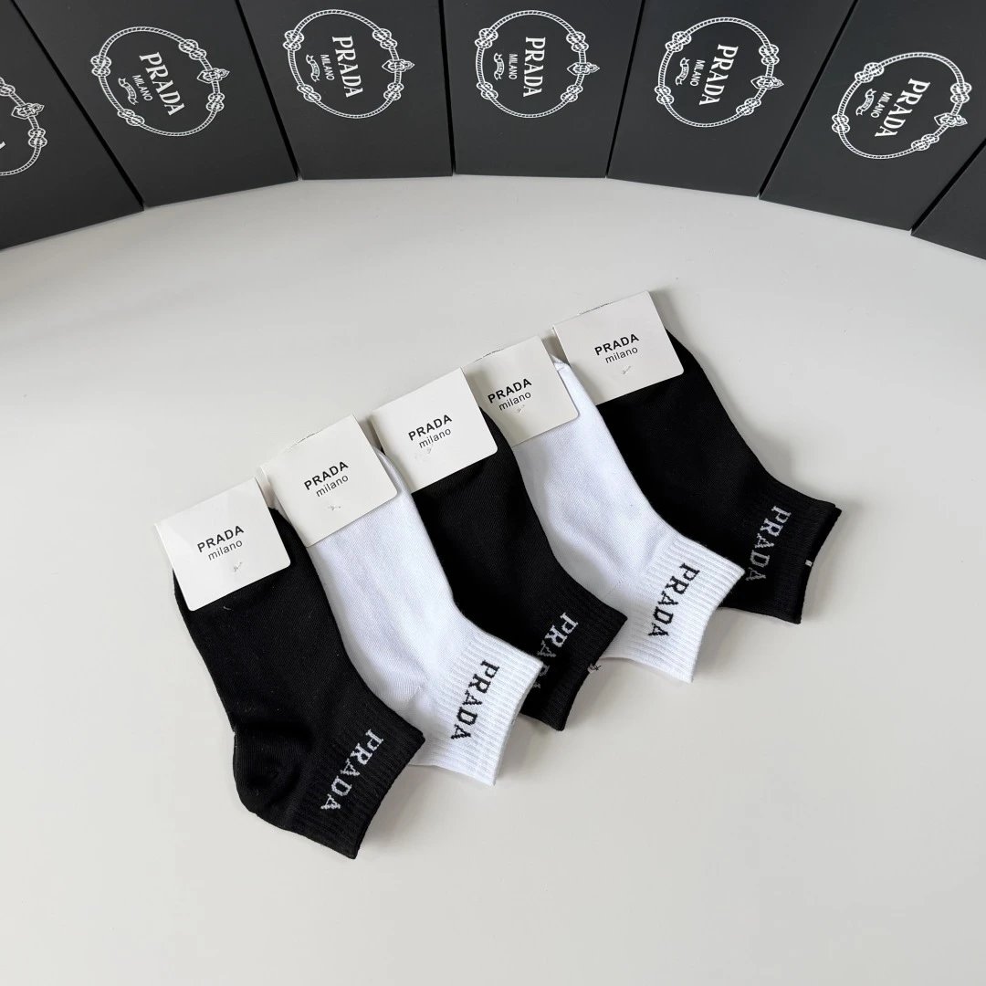Prada Quarter Socks 5-Pair Box Ver.B — photo 8