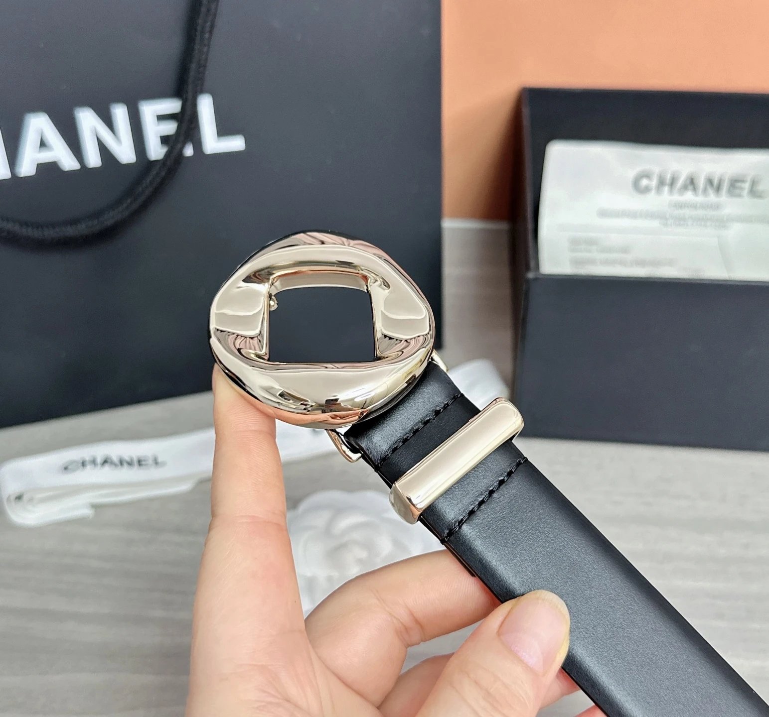 Chanel Leather Reversible Belt Ver.E — photo 7