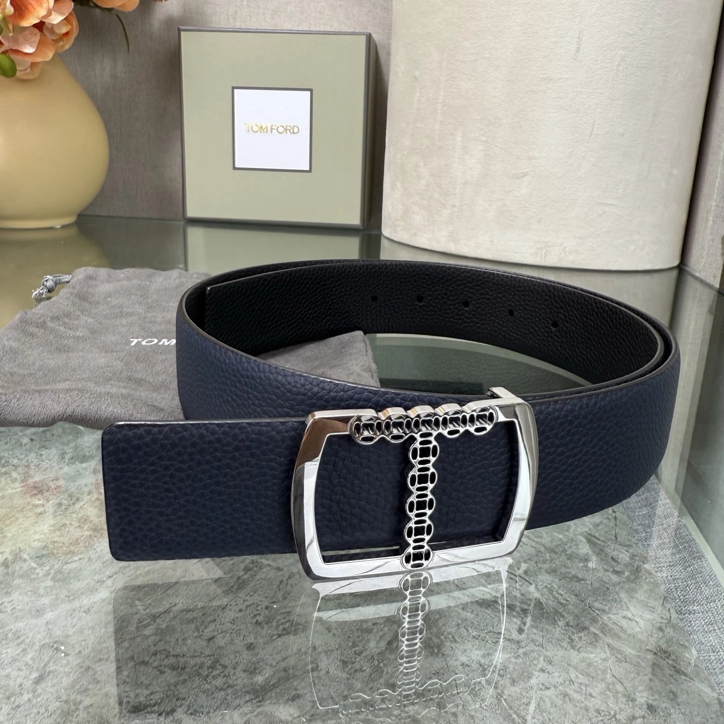 Tom Ford Leather Reversible Belt Ver.G — photo 2
