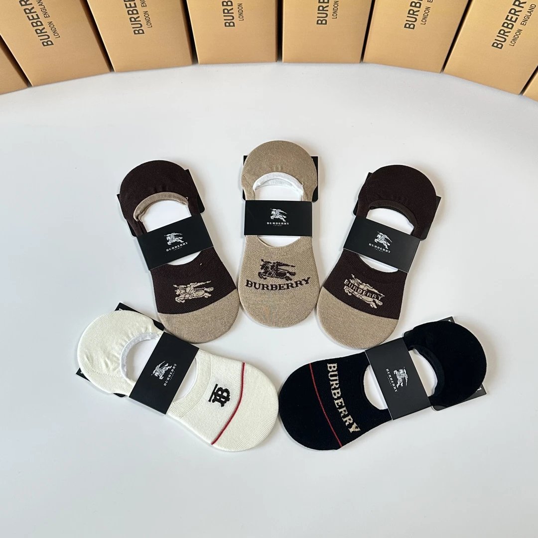 Burberry No-Show Socks Ver.A — Photo 3