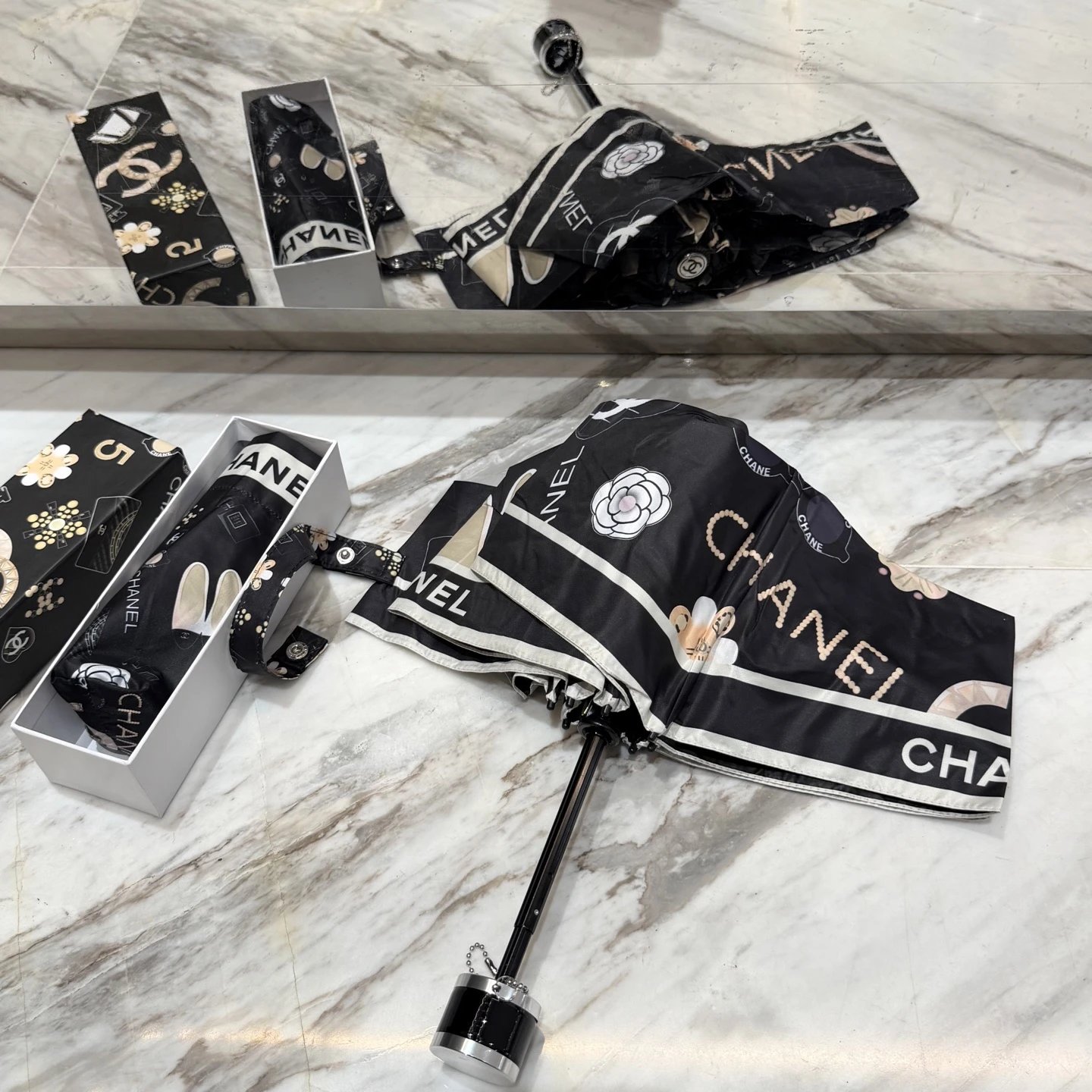 Chanel UV Protection Folding Umbrella Ver.F — QC