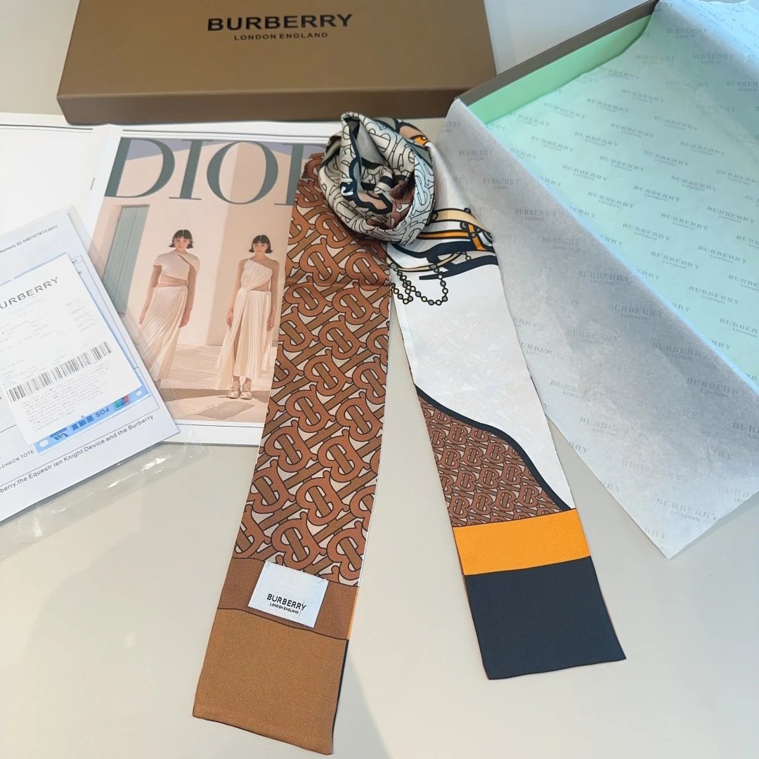 Burberry Silk Hair Ribbon — Photo 6