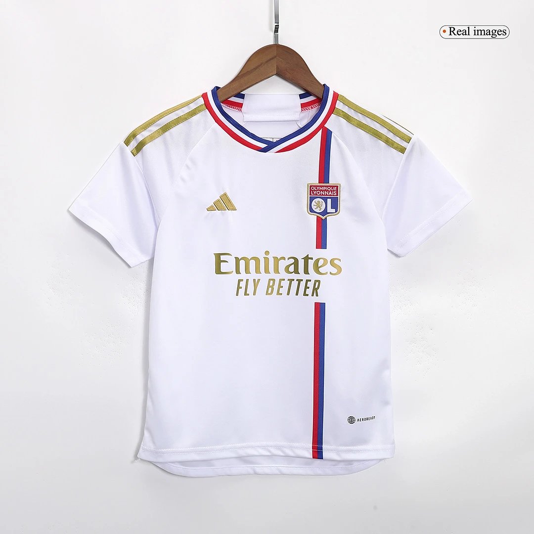 Lyon Olympique Lyonnais 23/24 Home Jersey - Kids — Photo 2