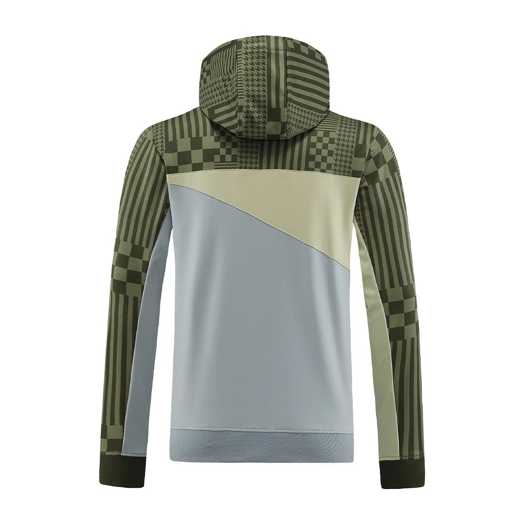 AC Milan 2023 1 4 Zip Tracksuit 24 Green Gray — QC