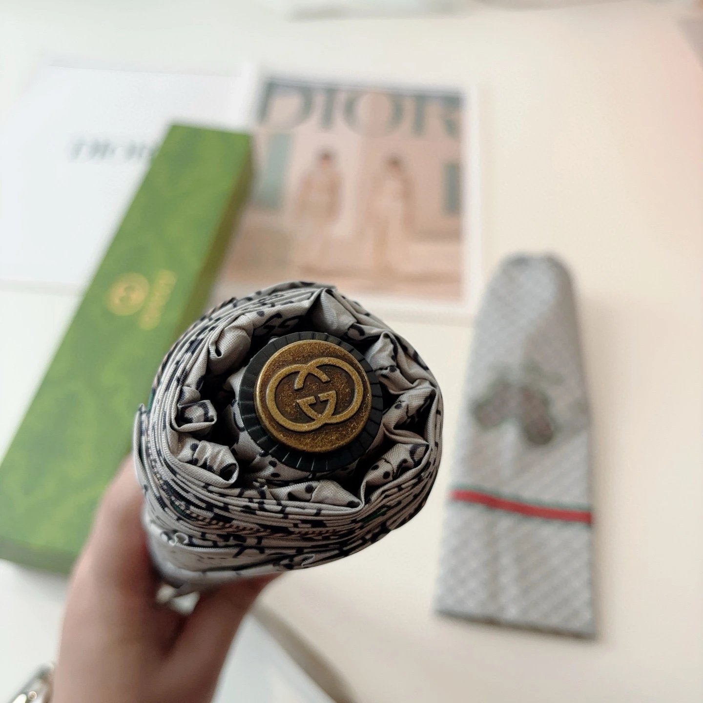 Gucci UV Protection Folding Umbrella Ver.E — Zdjęcie 5