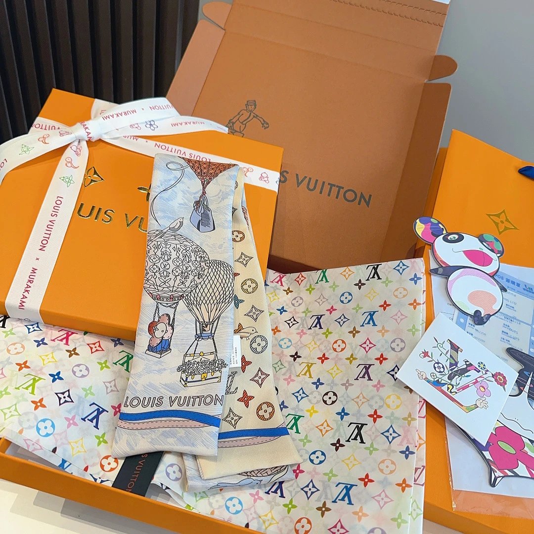 Louis Vuitton Silk Hair Ribbon Ver.B — QC