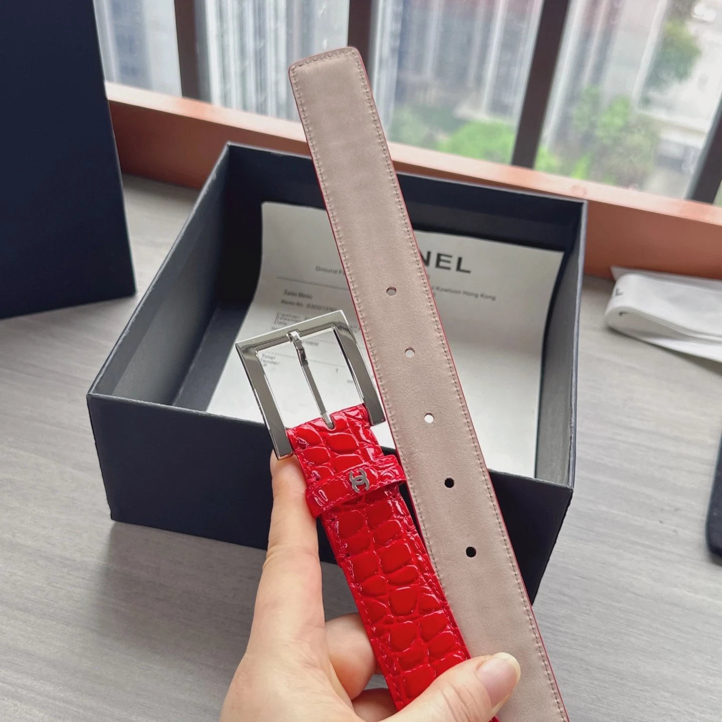 Chanel Leather Reversible Belt Ver.G — photo 6