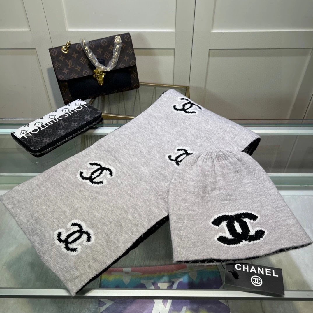 Chanel Scarf & Hat Set Ver.H — QC