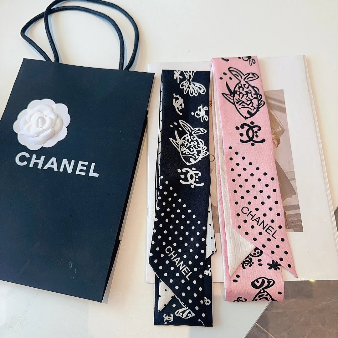 Chanel Silk Hair Ribbon Ver.H — Zdjęcie 2