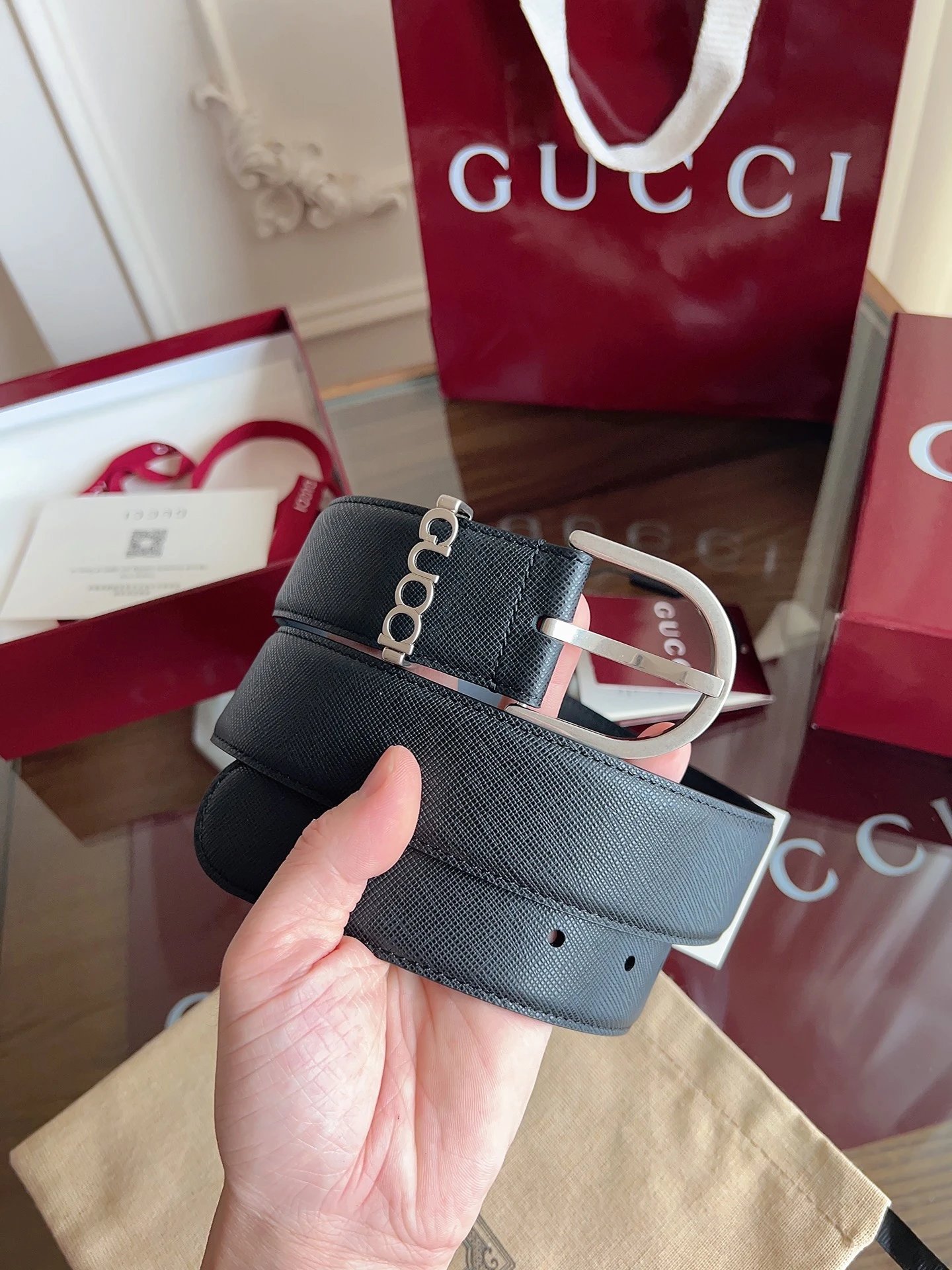 Gucci Leather Belt Ver.E — Photo 7
