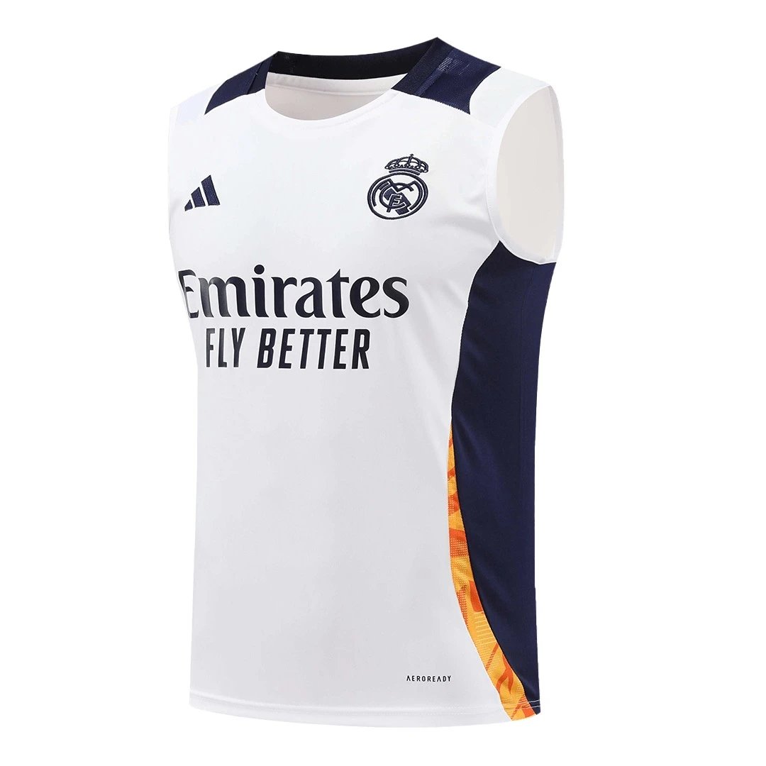 Real Madrid Pre Match Sleeveless Top 2024 25 White — photo 2