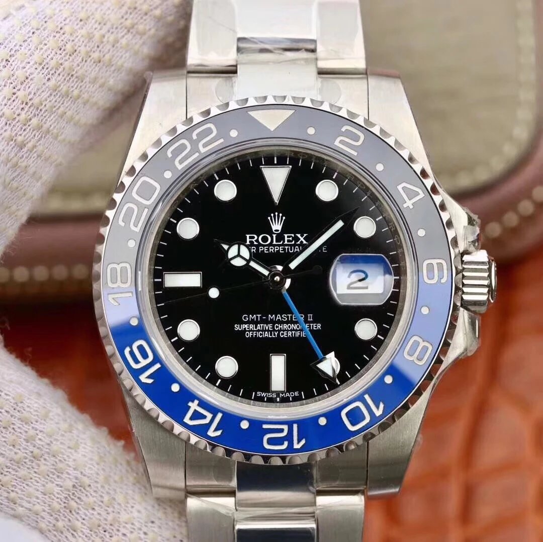 Rolex GMT-Master II horloge met blauw-zwarte bezel 40 mm Variant C
