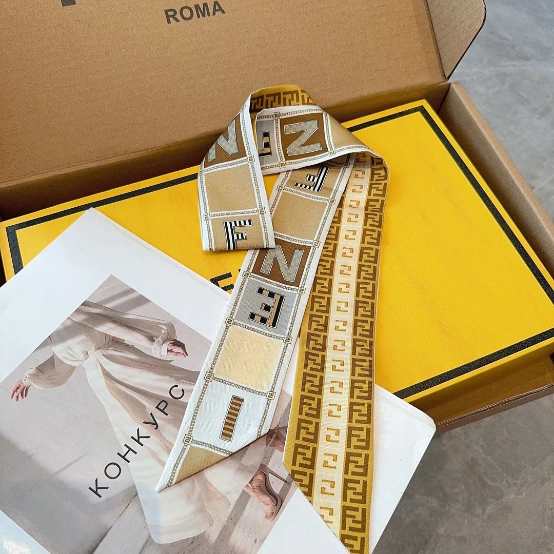 Fendi Silk Hair Ribbon — Photo 3