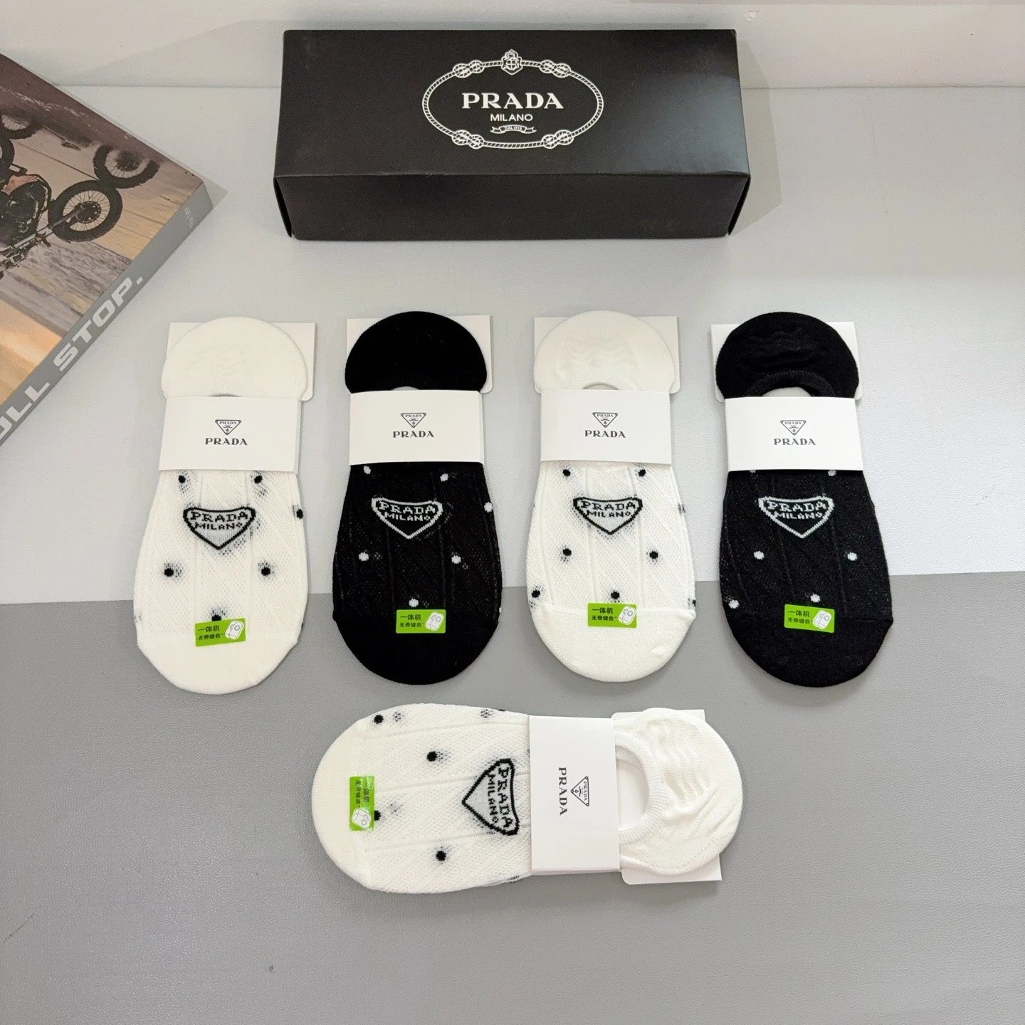 Prada No-Show Socks — Zdjęcie 7