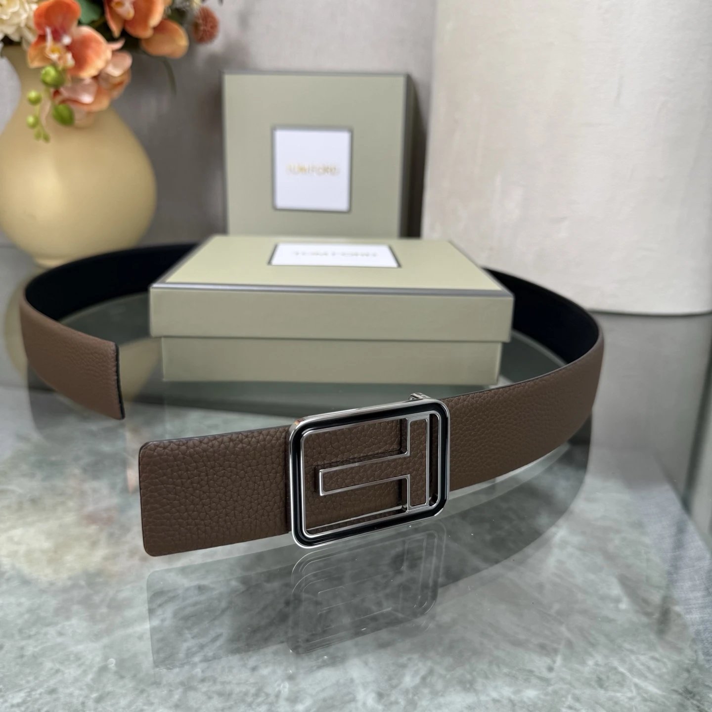 Tom Ford Leather Reversible Belt Ver.B — photo 9