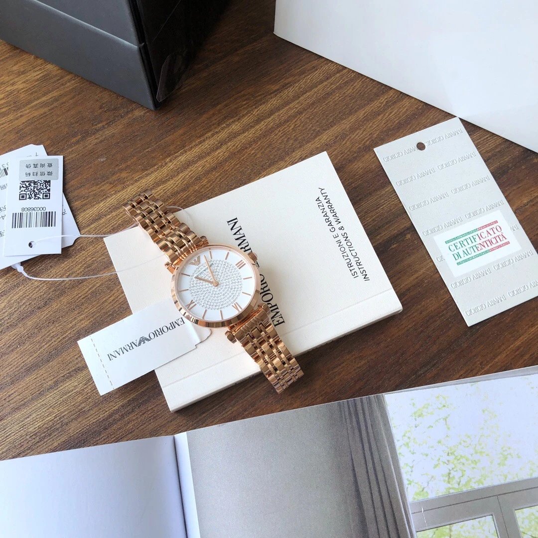 Armani AR11244 Rose Gold Quartz Ladies Watch 32mm Ver.B — photo 3