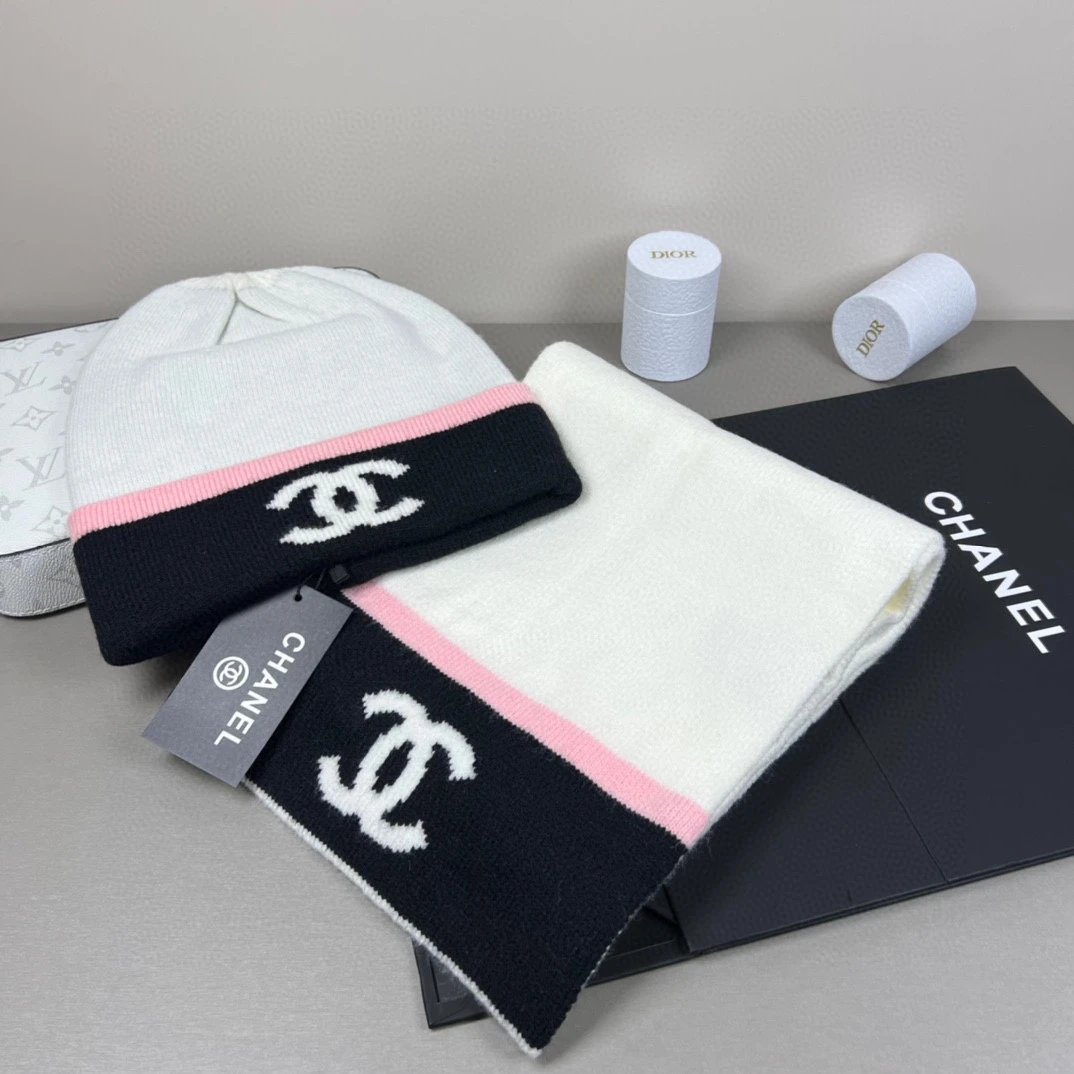 Chanel Scarf & Hat Set Ver.D — Zdjęcie 6