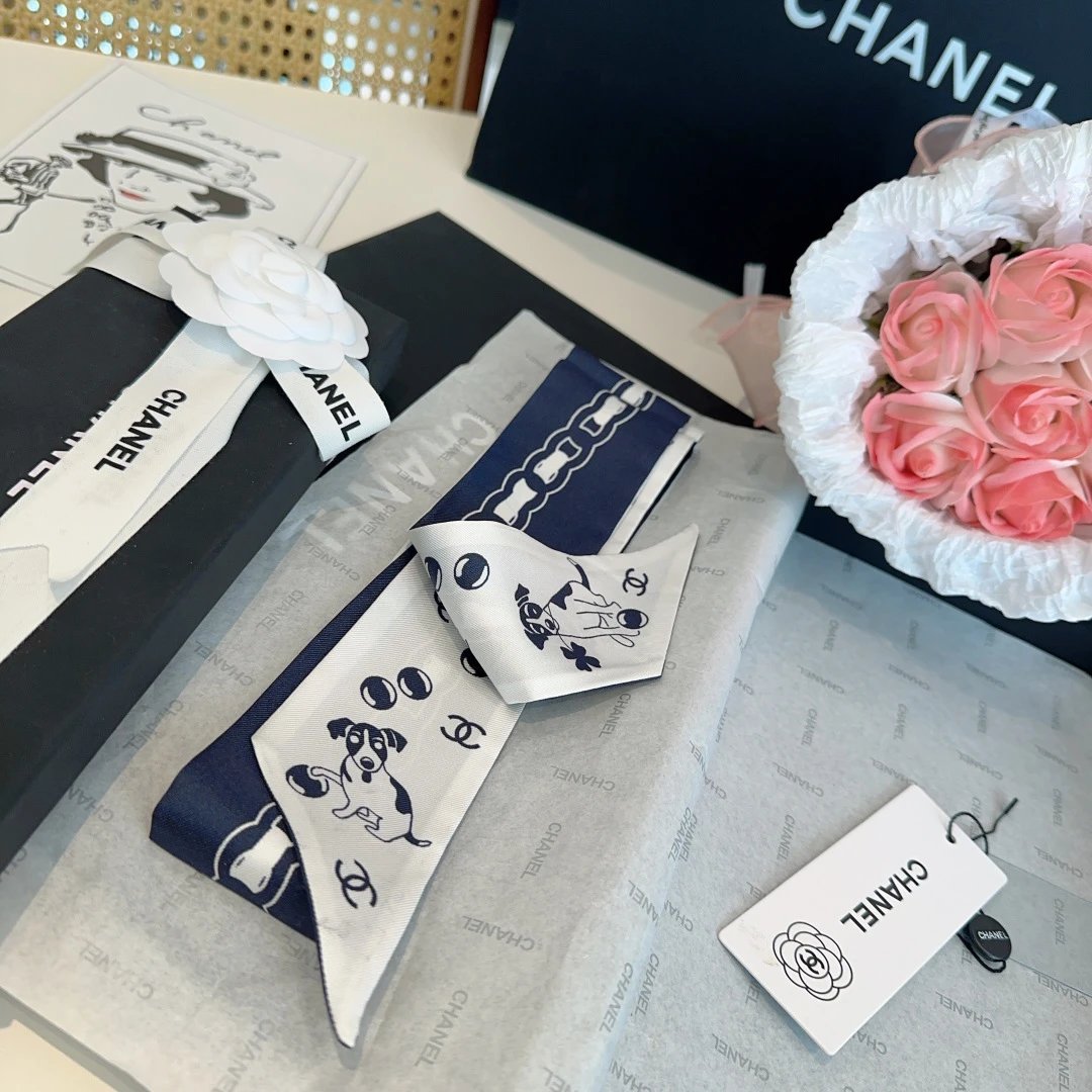 Chanel Silk Hair Ribbon Ver.G — Zdjęcie 5