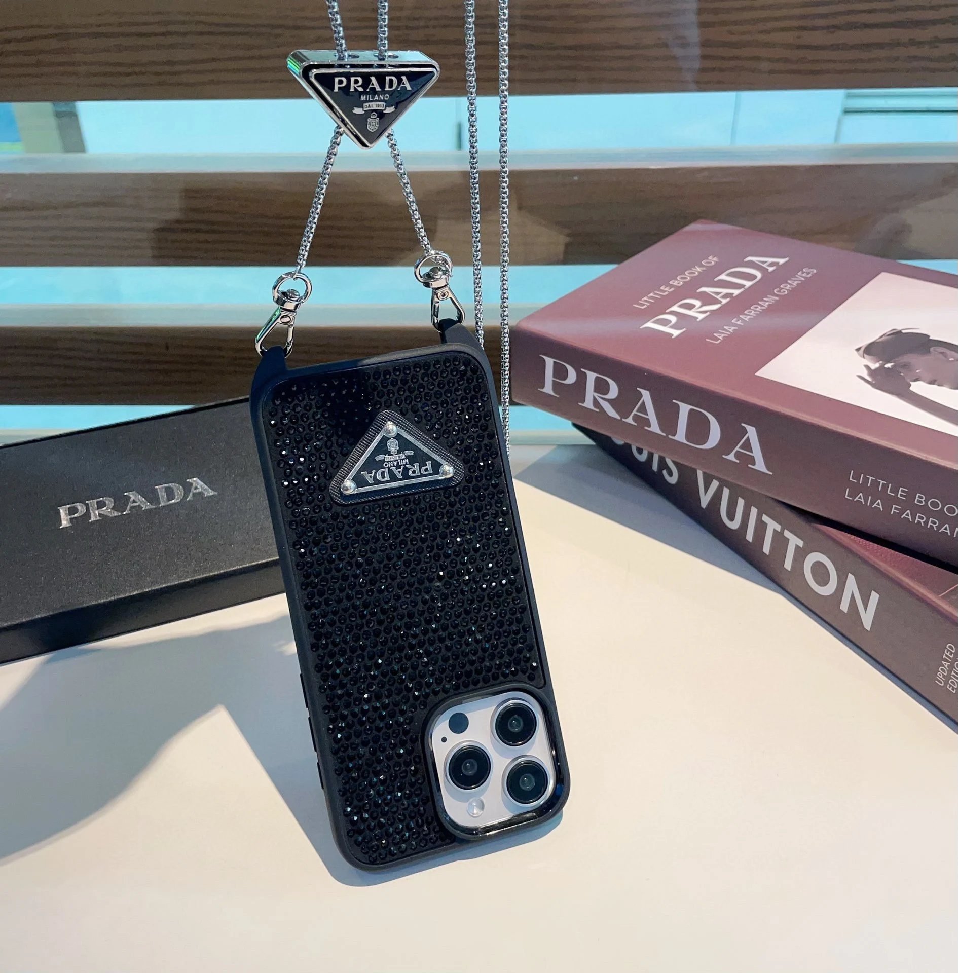 Prada Crossbody Strap Phone Case Ver.A — QC