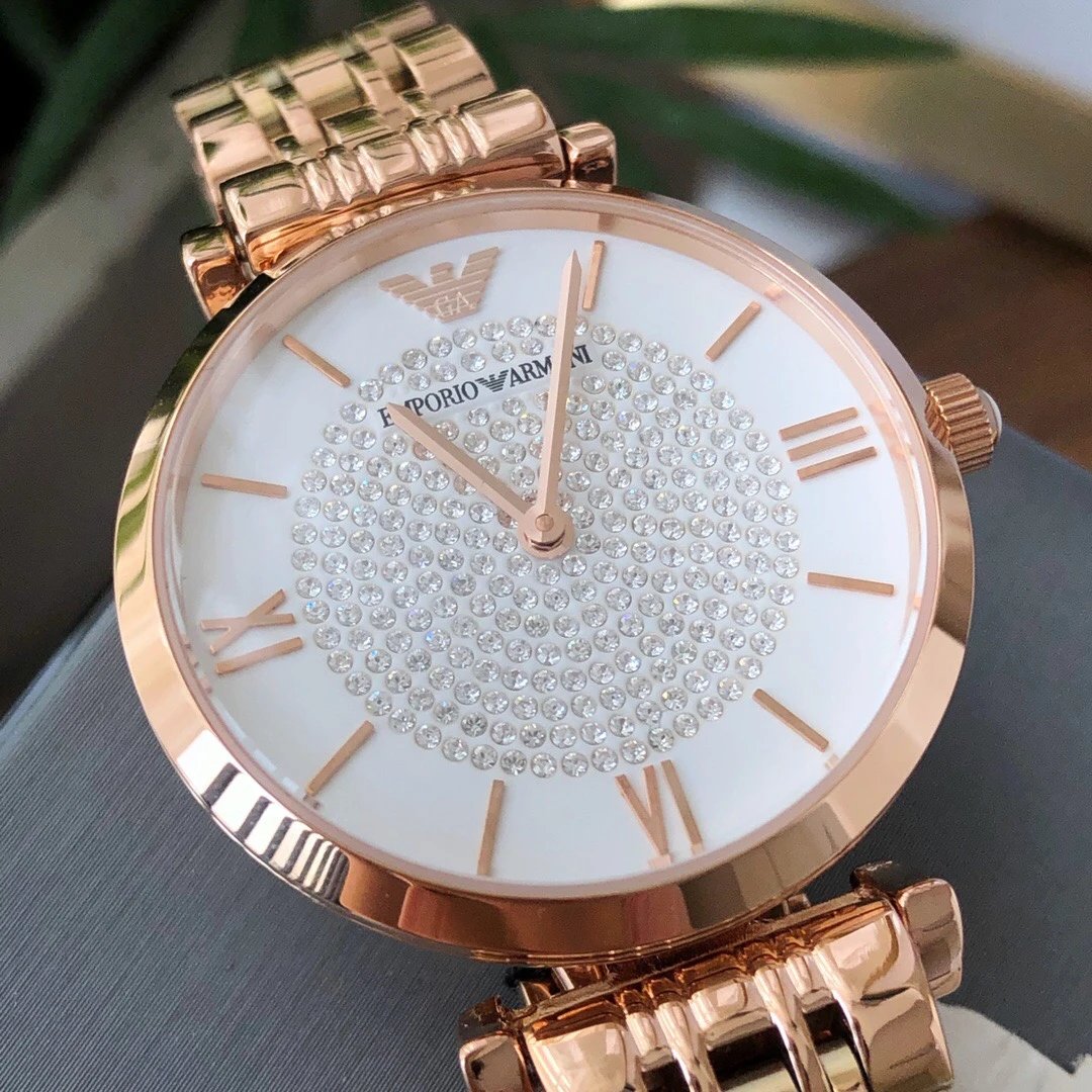 Armani AR11244 Rose Gold Quartz Ladies Watch 32mm Ver.B — photo 4