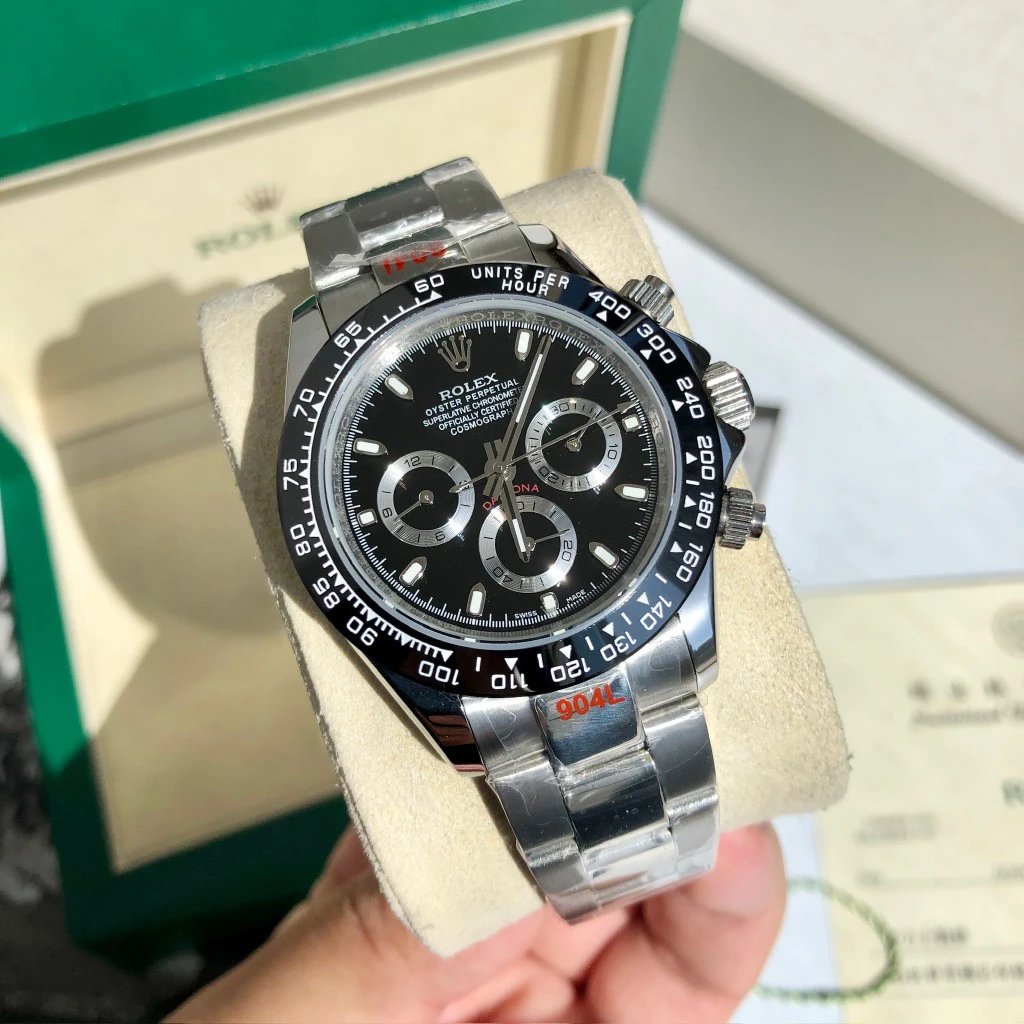 Rolex Daytona Chronograaf horloge met zwarte wijzerplaat