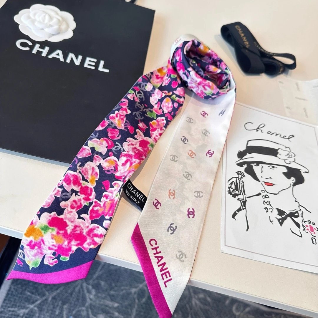 Chanel Silk Hair Ribbon Ver.C — Zdjęcie 9
