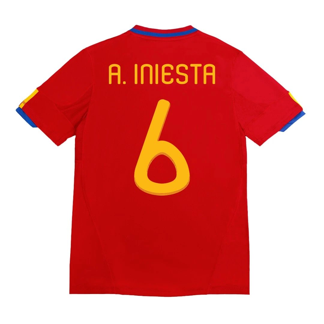 Spain 2010 Retro Home Jersey — photo 2