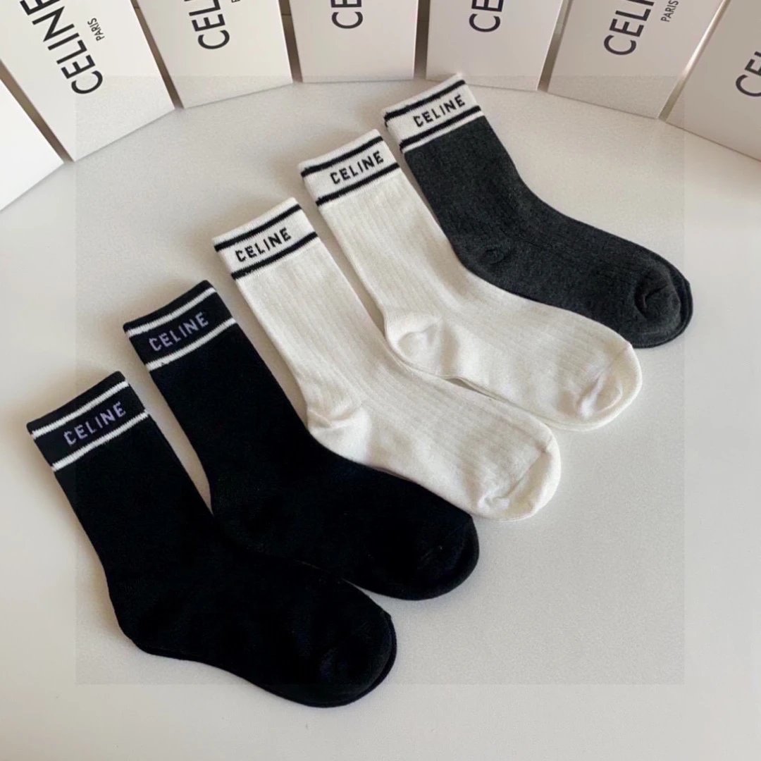 Celine Crew Socks 5-Pair Box — Zdjęcie 3