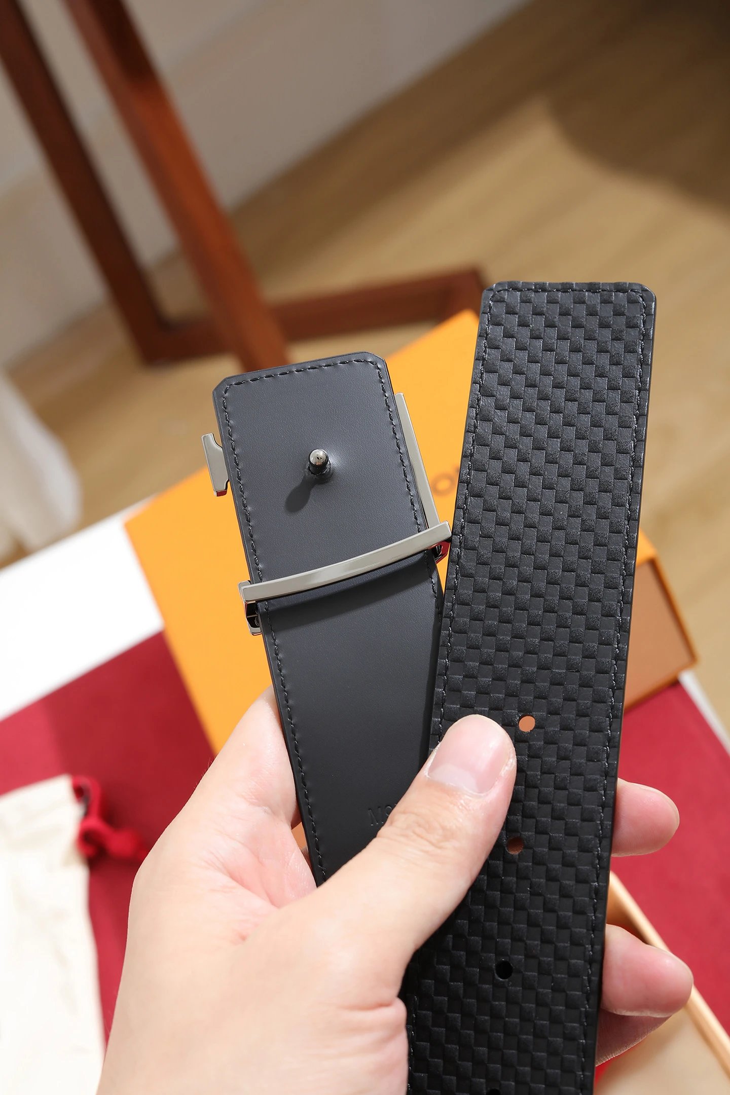 Louis Vuitton Leather Belt Ver.A — Zdjęcie 4