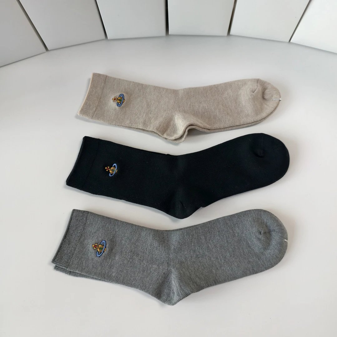 Vivienne Westwood Embroidered Crew Socks 3-Pair Box Ver.B — photo 6