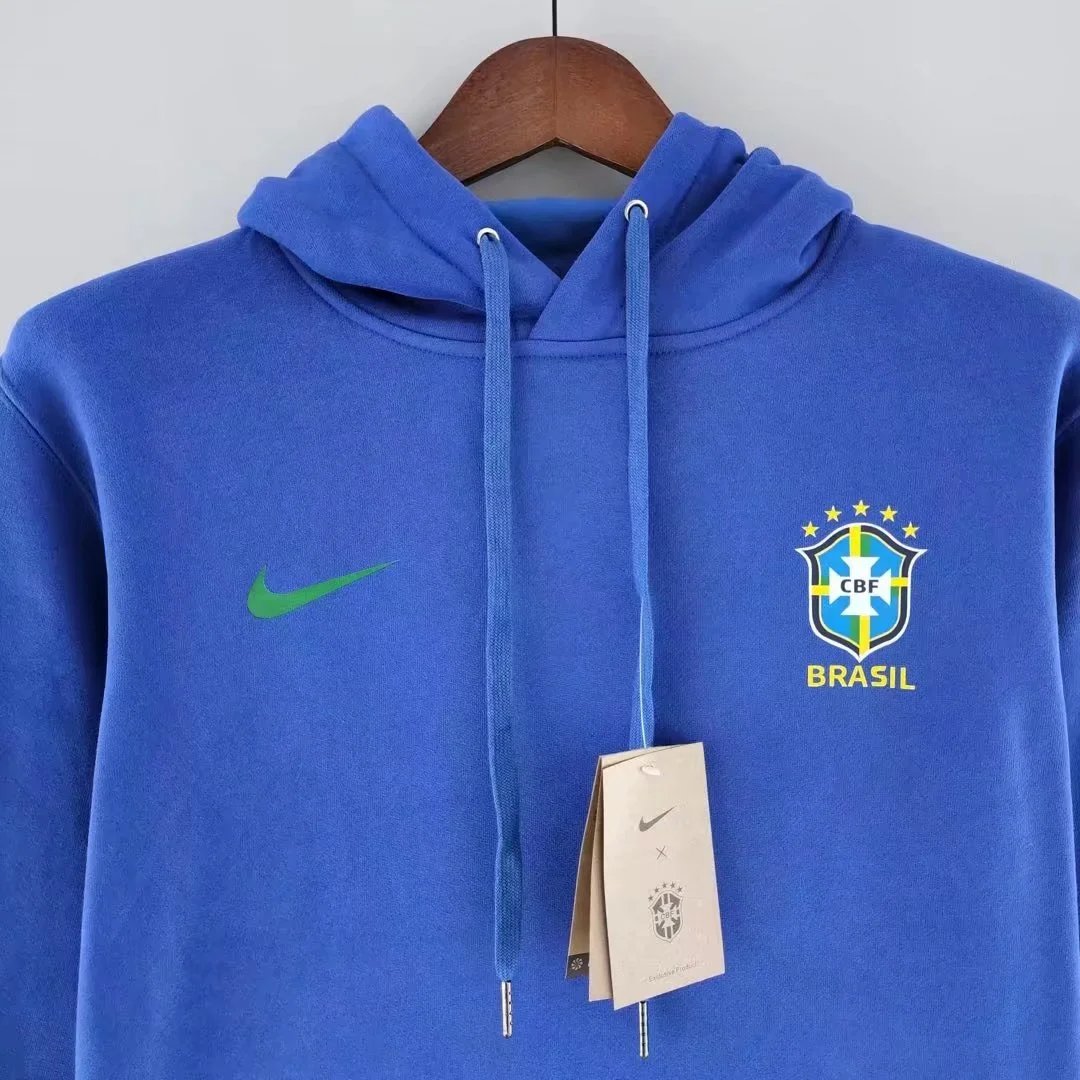 Brazil Sweater Hoodie 2022 23 Blue — photo 3