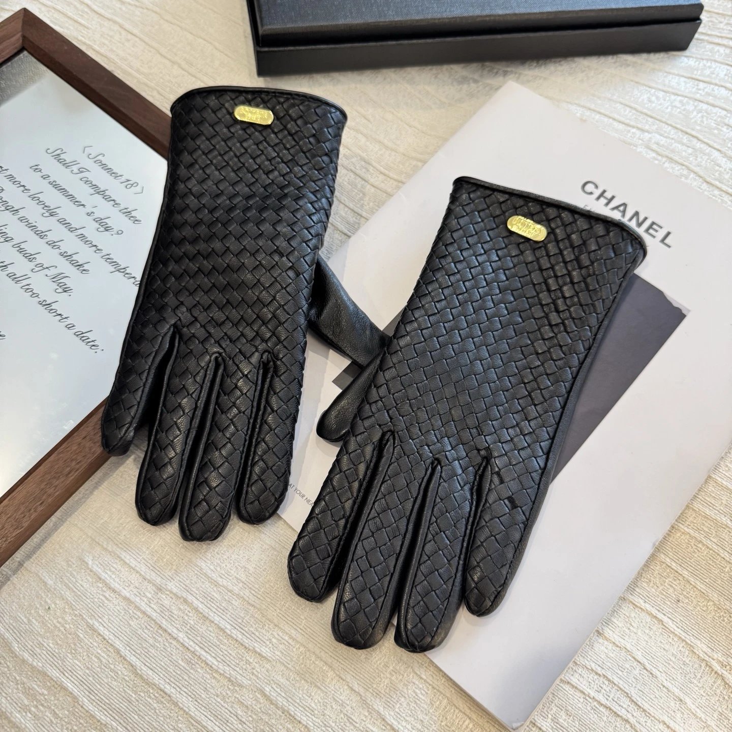 Bottega Veneta Lambskin Cashmere Gloves Ver.B — Photo 5