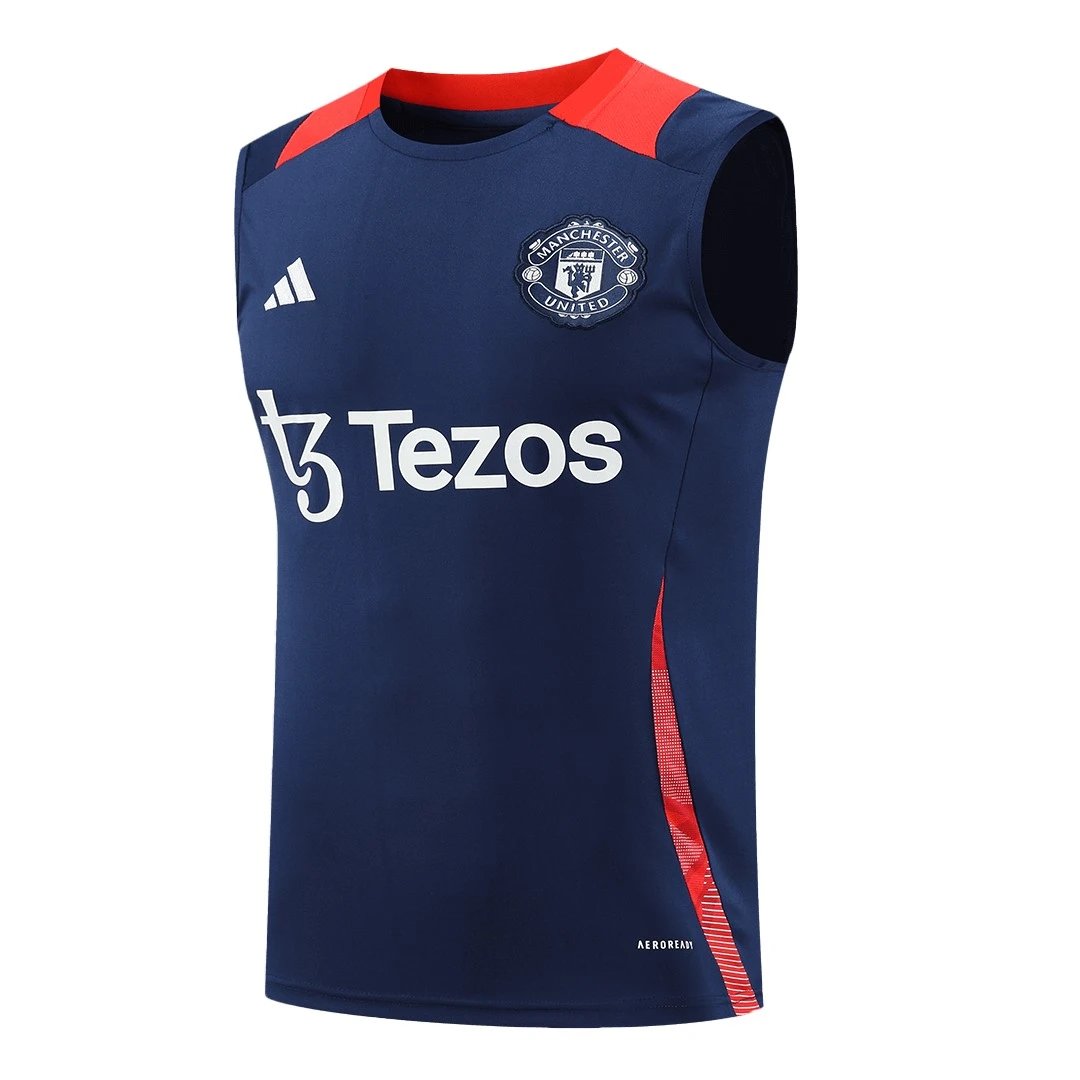 Manchester United 2024 Pre Match Sleeveless Top 25 Navy Jersey — Photo 2