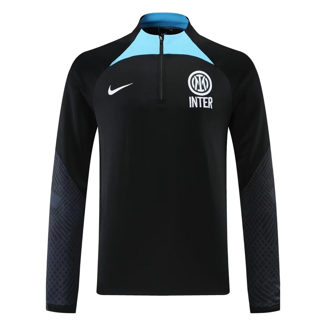 Inter Milan 2022 1 4 Zip Tracksuit 23 Black — Photo 5