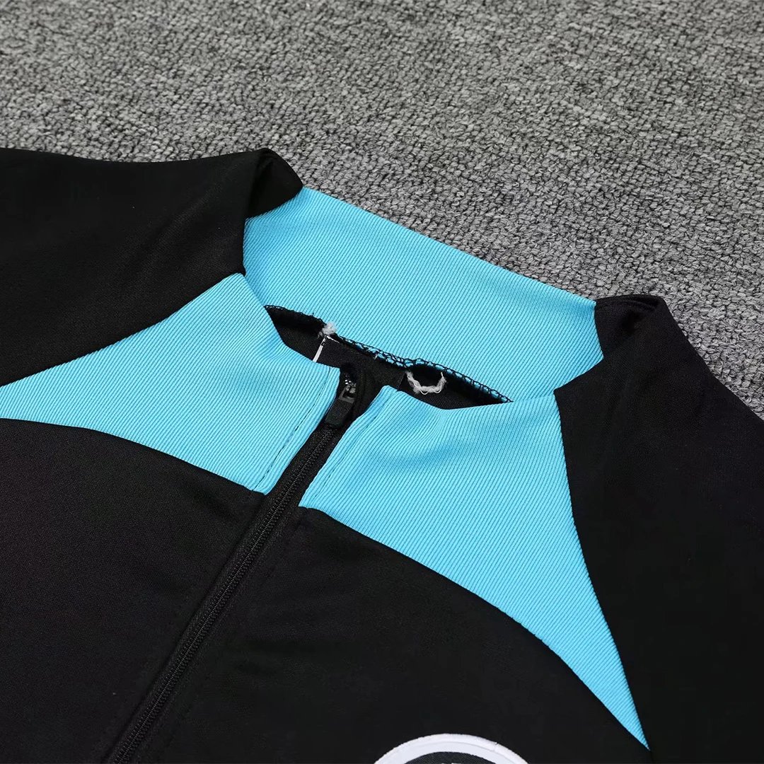 Inter Milan 2022 1 4 Zip Tracksuit 23 Black — Photo 10
