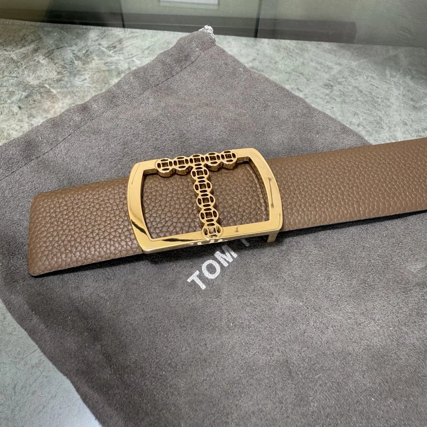Tom Ford Leather Reversible Belt Ver.F — Zdjęcie 5