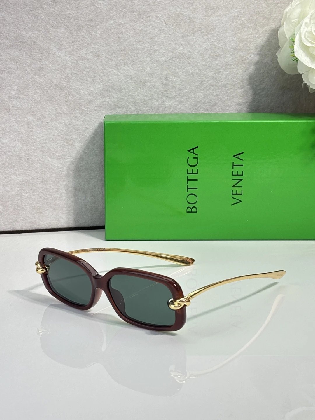 Bottega Veneta BV1440S Sunglasses 55-17-145 — QC