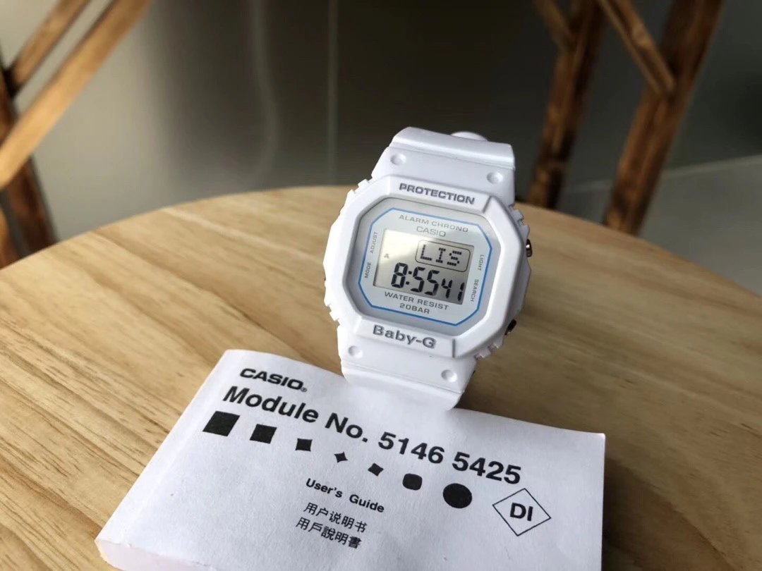 Casio Baby-G weiße Resin-Digitaluhr