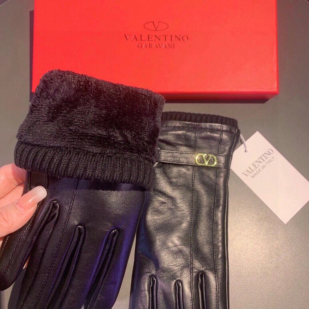 Valentino Lambskin Cashmere Gloves Ver.C — Zdjęcie 9