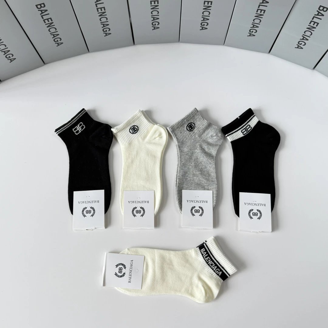 Balenciaga Quarter Socks 5-Pair Box Ver.B — Photo 4