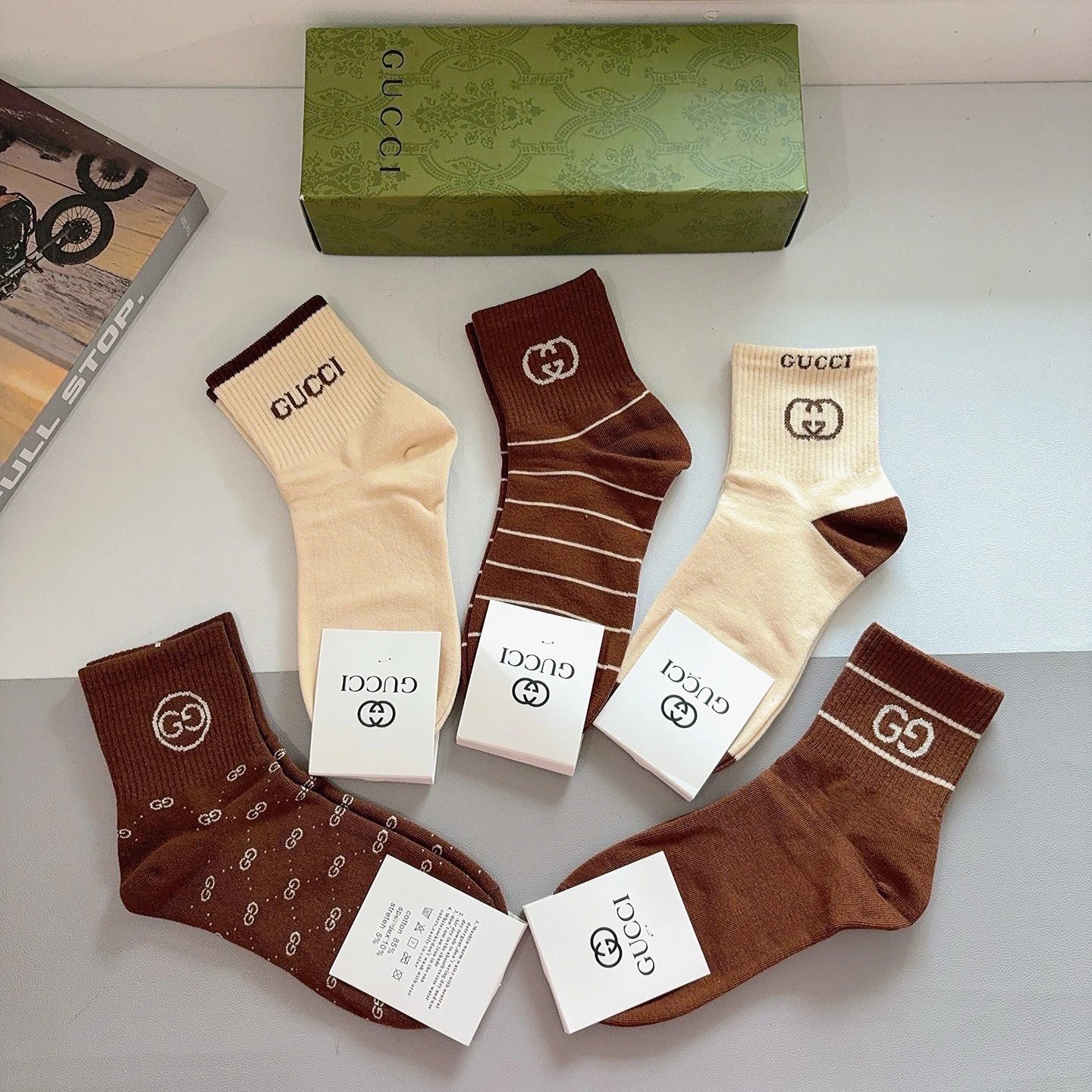 Gucci Crew Cotton Socks Ver.B — photo 8