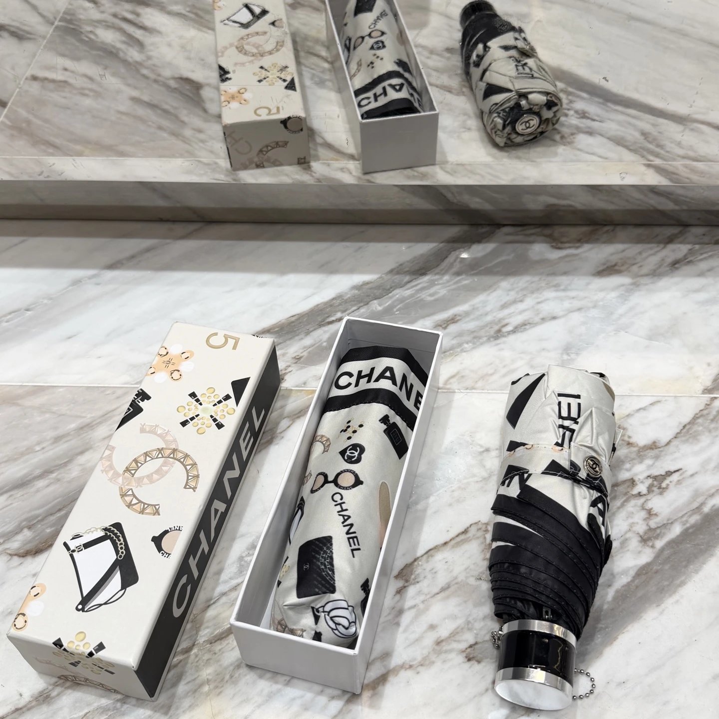 Chanel UV Protection Folding Umbrella Ver.G — QC