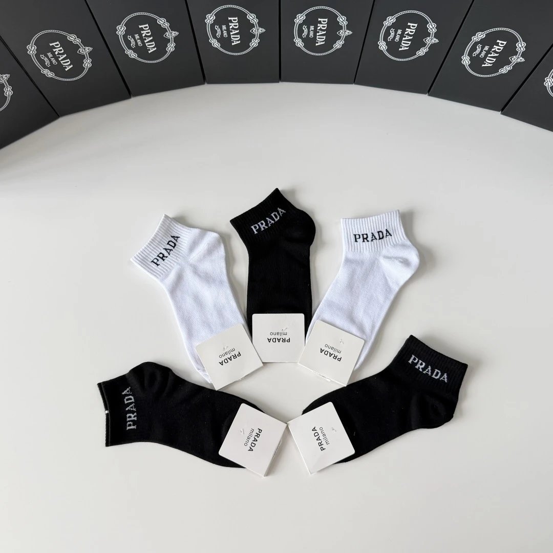 Prada Quarter Socks 5-Pair Box Ver.B — photo 3
