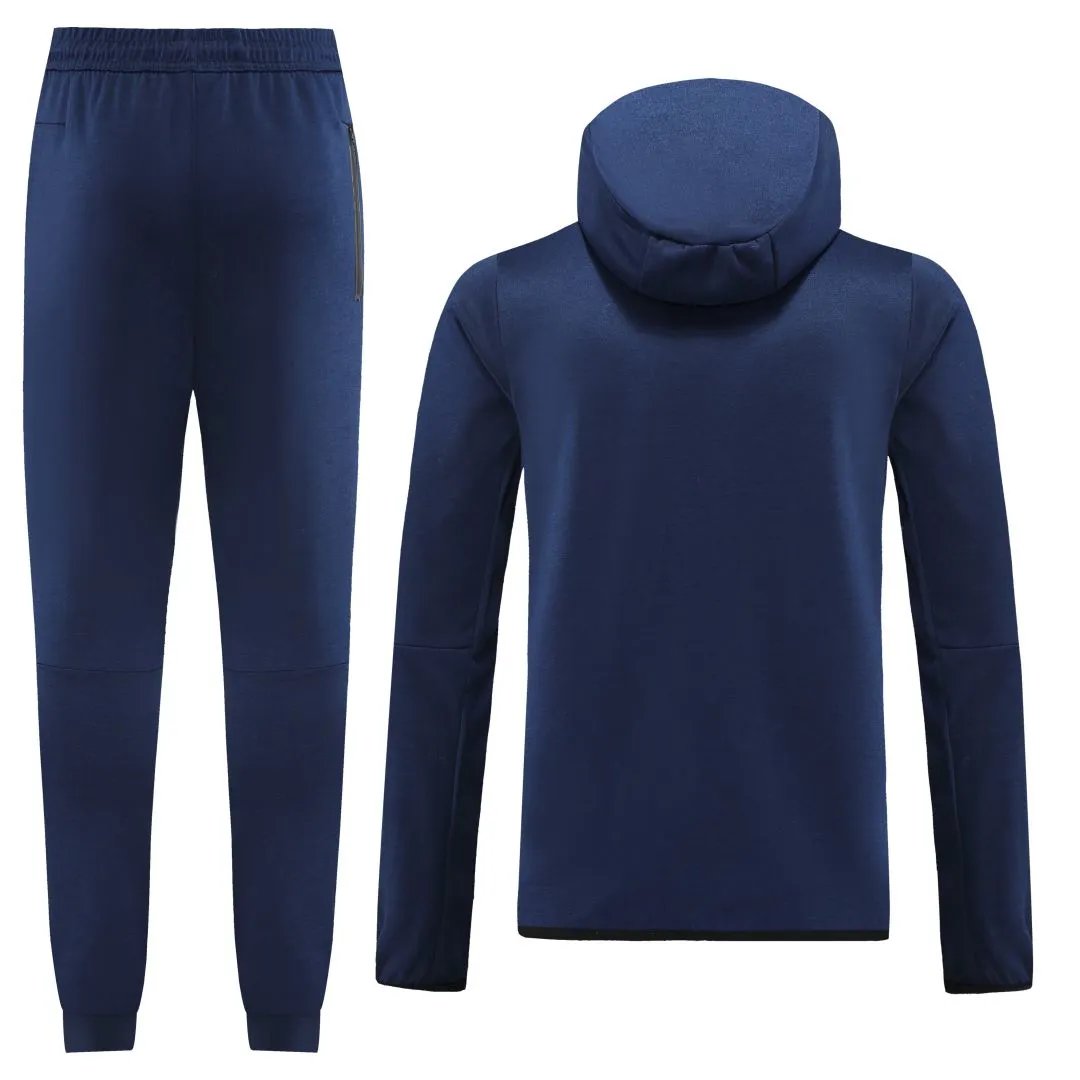 Customize Hoodie Training Kit Jacket Pants Navy — Photo 2