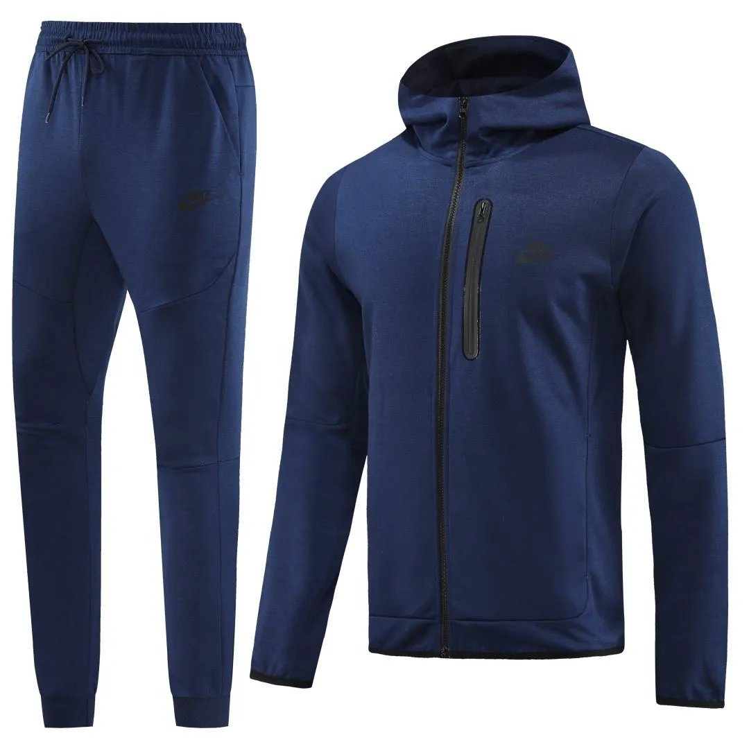 Customize Hoodie Training Kit Jacket Pants Navy — Photo 3