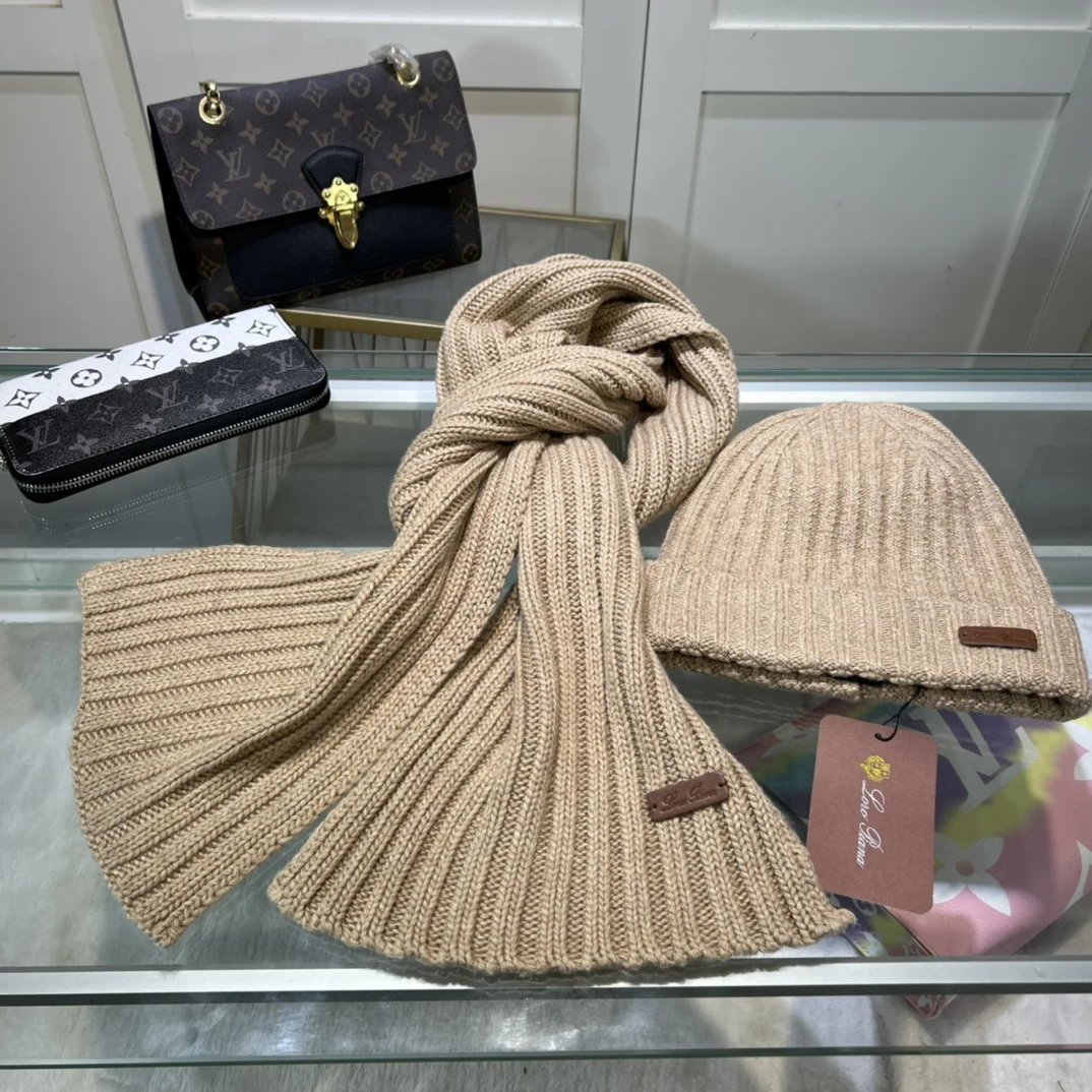 Loro Piana Scarf & Hat Set Ver.G — Zdjęcie 4