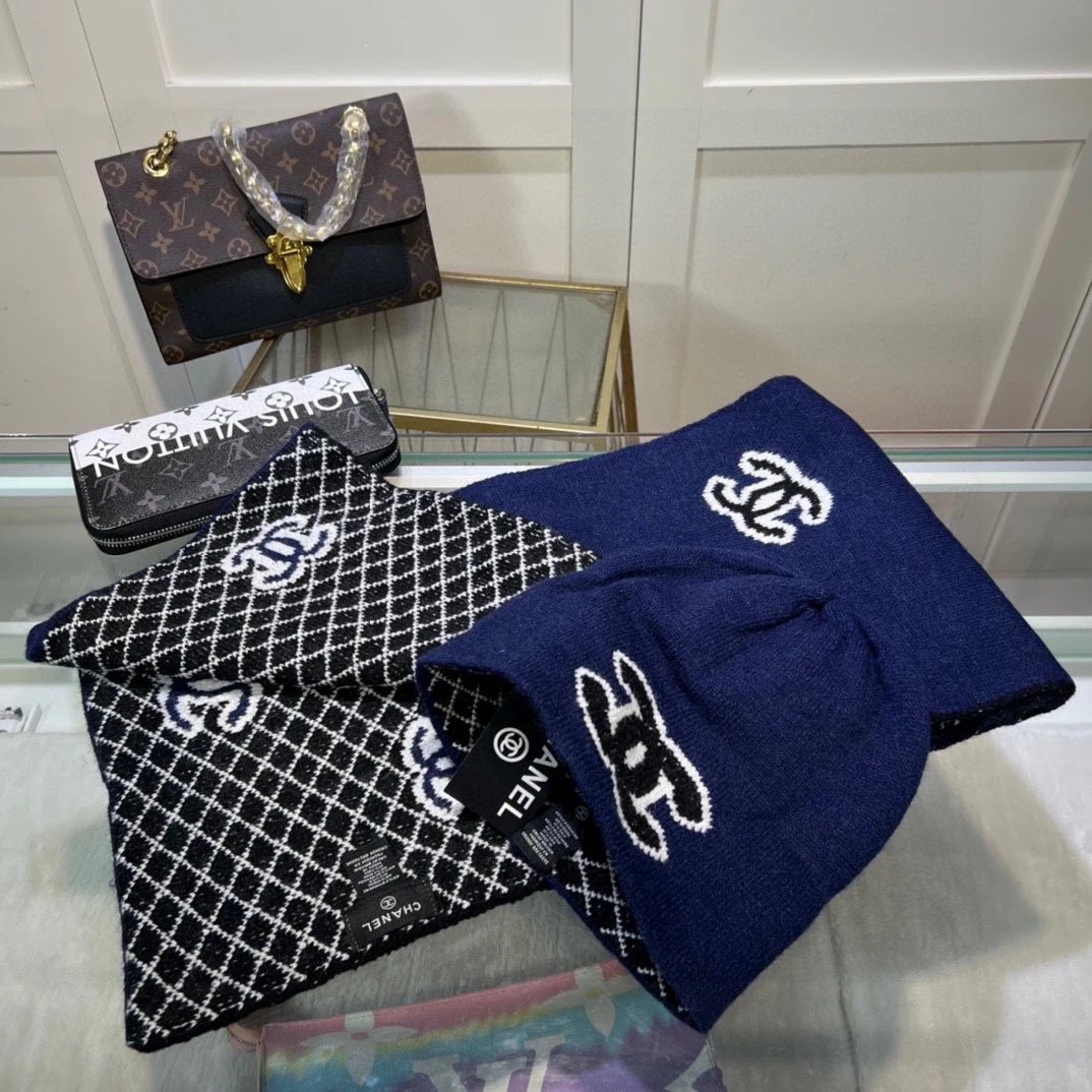 Chanel Scarf & Hat Set Ver.H — QC