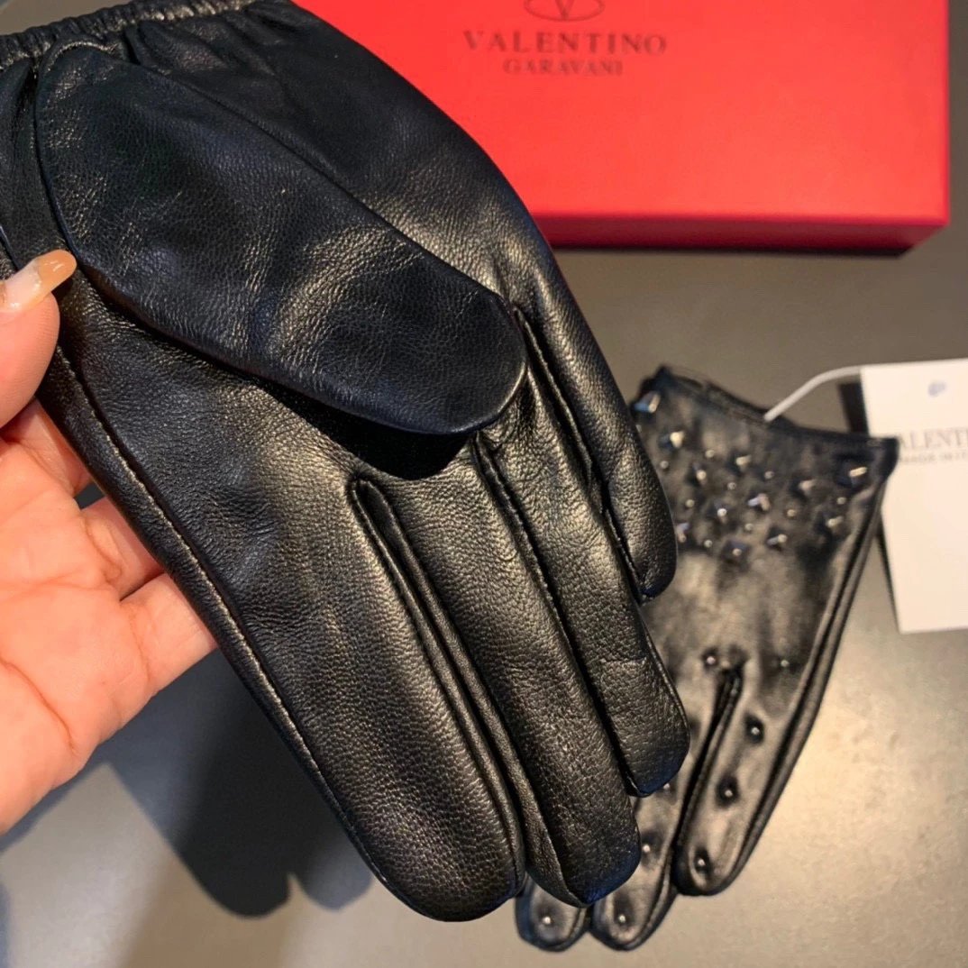 Valentino Lambskin Cashmere Gloves Ver.F — Photo 5