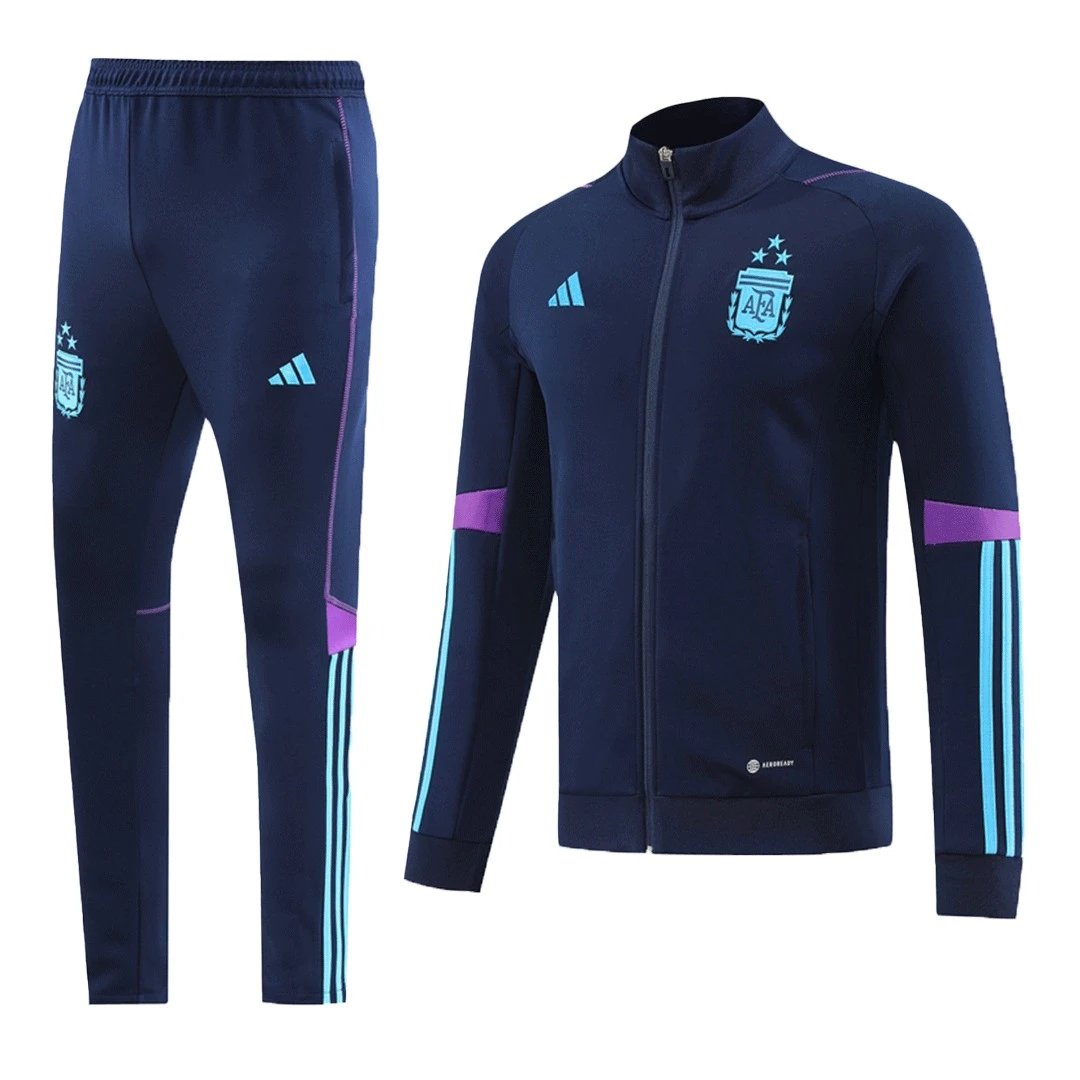 Argentina 2022 Jacket Tracksuit Royal Blue Three Stars — Photo 2